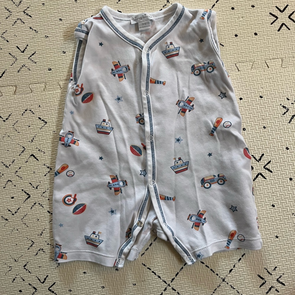 Kissy Kissy Airplane and Boat 3-6M Muscle T Romper